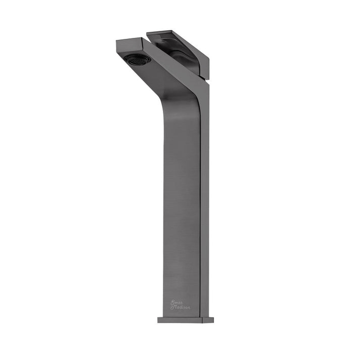 Swiss Madison Voltaire Single Hole, Single-Handle, High Arc Bathroom Faucet in Gunmetal Grey - SM-BF41GG