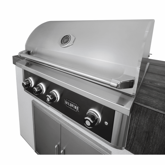 Wildfire THE RANCH PRO 36" GAS GRILL BLACK 304 SS WF-PRO36G-RH-LP