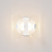 Coral Twin Wall Light clear white lit up