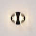Coral Twin Wall Light clear black lit up