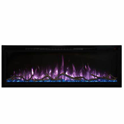 Modern Flames Spectrum Slimline Electric Fire Fireplace Wall-mounted Built-in LED flame technology Realistic flame effects Remote control Multi-color flames Adjustable heat settings Energy-efficient Contemporary design Heating element Ambient lighting Heat output Flame brightness control Glass ember bed