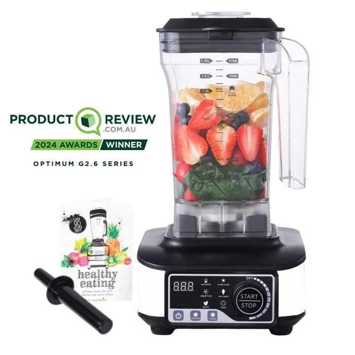 optimum g2.6 best blender for smoothies, smoothie maker - productreview award winner white